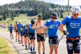 24.07.2024, Premanon, France (FRA): Clement Parisse (FRA) - Cross-Country summer training, Premanon (FRA). www.nordicfocus.com. © Manzoni/NordicFocus. Every downloaded picture is fee-liable.