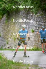 19.06.2024, Tignes, France (FRA): Lucas Chanavat (FRA) - Cross-Country summer training, Tignes (FRA). www.nordicfocus.com. © Authamayou/NordicFocus. Every downloaded picture is fee-liable.