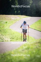 08.08.2024, Lavaze, Italy (ITA): Lucas Boegl (GER) - Cross-Country summer training, Lavaze (ITA). www.nordicfocus.com. © Vanzetta/NordicFocus. Every downloaded picture is fee-liable.