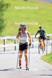 06.08.2024, Lenzerheide, Switzerland (SUI): Nina Riedener (LIE) - Cross-Country summer training, Lenzerheide (SUI). www.nordicfocus.com. © Manzoni/NordicFocus. Every downloaded picture is fee-liable.