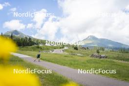 09.07.2024, Lavaze, Italy (ITA): Cyril Faehndrich (SUI) - Cross-Country summer training, Lavaze (ITA). www.nordicfocus.com. © Vanzetta/NordicFocus. Every downloaded picture is fee-liable.