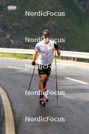 14.08.2024, Ulrichen, Switzerland (SUI): Tom Emilio Wagner (GER) - Cross-Country summer training, Ulrichen (SUI). www.nordicfocus.com. © Manzoni/NordicFocus. Every downloaded picture is fee-liable.