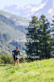 15.08.2024, Ulrichen, Switzerland (SUI): Jan-Friedrich Doerks (GER) - Cross-Country summer training, Ulrichen (SUI). www.nordicfocus.com. © Manzoni/NordicFocus. Every downloaded picture is fee-liable.