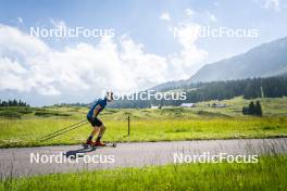 09.07.2024, Lavaze, Italy (ITA): Cyril Faehndrich (SUI) - Cross-Country summer training, Lavaze (ITA). www.nordicfocus.com. © Vanzetta/NordicFocus. Every downloaded picture is fee-liable.