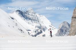 18.06.2024, Tignes, France (FRA): Mélissa Gal (FRA) - Cross-Country summer training, Tignes (FRA). www.nordicfocus.com. © Authamayou/NordicFocus. Every downloaded picture is fee-liable.