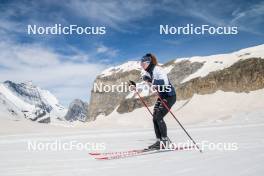 18.06.2024, Tignes, France (FRA): Mélissa Gal (FRA) - Cross-Country summer training, Tignes (FRA). www.nordicfocus.com. © Authamayou/NordicFocus. Every downloaded picture is fee-liable.