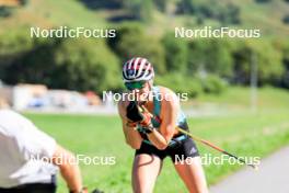 15.08.2024, Ulrichen, Switzerland (SUI): Victoria Carl (GER) - Cross-Country summer training, Ulrichen (SUI). www.nordicfocus.com. © Manzoni/NordicFocus. Every downloaded picture is fee-liable.