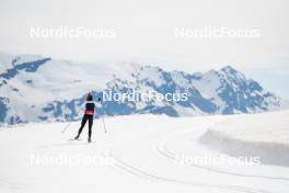 18.06.2024, Tignes, France (FRA): Mélissa Gal (FRA) - Cross-Country summer training, Tignes (FRA). www.nordicfocus.com. © Authamayou/NordicFocus. Every downloaded picture is fee-liable.