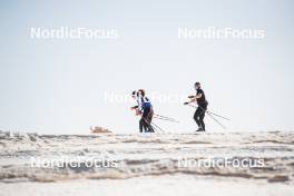 19.06.2024, Tignes, France (FRA): Jules Lapierre (FRA), Jules Chappaz (FRA), (l-r) - Cross-Country summer training, Tignes (FRA). www.nordicfocus.com. © Authamayou/NordicFocus. Every downloaded picture is fee-liable.