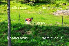 04.06.2024, Lenzerheide, Switzerland (SUI): Giuliana Werro (SUI) - Cross-Country training, Lenzerheide (SUI). www.nordicfocus.com. © Manzoni/NordicFocus. Every downloaded picture is fee-liable.