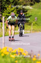 04.06.2024, Lenzerheide, Switzerland (SUI): Victoria Carl (GER) - Cross-Country training, Lenzerheide (SUI). www.nordicfocus.com. © Manzoni/NordicFocus. Every downloaded picture is fee-liable.