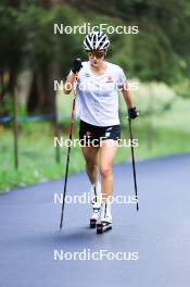 14.08.2024, Ulrichen, Switzerland (SUI): Lena Keck (GER) - Cross-Country summer training, Ulrichen (SUI). www.nordicfocus.com. © Manzoni/NordicFocus. Every downloaded picture is fee-liable.