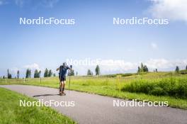 09.07.2024, Lavaze, Italy (ITA): Cyril Faehndrich (SUI) - Cross-Country summer training, Lavaze (ITA). www.nordicfocus.com. © Vanzetta/NordicFocus. Every downloaded picture is fee-liable.