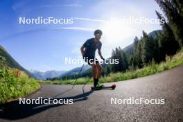 15.08.2024, Ulrichen, Switzerland (SUI): Florian Notz (GER) - Cross-Country summer training, Ulrichen (SUI). www.nordicfocus.com. © Manzoni/NordicFocus. Every downloaded picture is fee-liable.