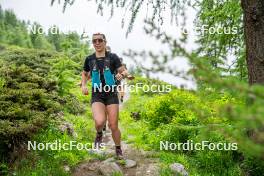 19.06.2024, Tignes, France (FRA): Mélissa Gal (FRA) - Cross-Country summer training, Tignes (FRA). www.nordicfocus.com. © Authamayou/NordicFocus. Every downloaded picture is fee-liable.