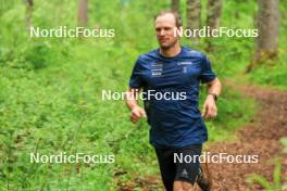 21.06.2024, Les Diablerets, Switzerland (SUI): Joeri Kindschi (SUI) - Cross-Country summer training, Les Diablerets (SUI). www.nordicfocus.com. © Manzoni/NordicFocus. Every downloaded picture is fee-liable.