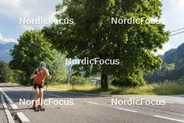 10.07.2024, Lavaze, Italy (ITA): Cyril Faehndrich (SUI) - Cross-Country summer training, Lavaze (ITA). www.nordicfocus.com. © Vanzetta/NordicFocus. Every downloaded picture is fee-liable.