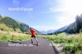 15.08.2024, Ulrichen, Switzerland (SUI): Albert Kuchler (GER) - Cross-Country summer training, Ulrichen (SUI). www.nordicfocus.com. © Manzoni/NordicFocus. Every downloaded picture is fee-liable.