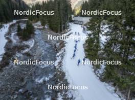 07.11.2024, Davos, Switzerland (SUI): Event Feature: Overview over the snowfarming track - Cross-Country training, snowfarming track, Davos (SUI). www.nordicfocus.com. © Manzoni/NordicFocus. Every downloaded picture is fee-liable.