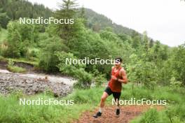 21.06.2024, Les Diablerets, Switzerland (SUI): Antonin Savary (SUI) - Cross-Country summer training, Les Diablerets (SUI). www.nordicfocus.com. © Manzoni/NordicFocus. Every downloaded picture is fee-liable.