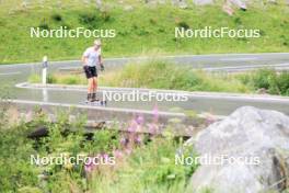 14.08.2024, Ulrichen, Switzerland (SUI): Jan-Friedrich Doerks (GER) - Cross-Country summer training, Ulrichen (SUI). www.nordicfocus.com. © Manzoni/NordicFocus. Every downloaded picture is fee-liable.