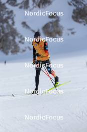 14.10.2024, Ramsau am Dachstein, Austria (AUT): Luca Petzold (GER) - Cross-Country summer training, Dachsteinglacier, Ramsau am Dachstein (AUT). www.nordicfocus.com. © Manzoni/NordicFocus. Every downloaded picture is fee-liable.