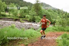 21.06.2024, Les Diablerets, Switzerland (SUI): Antonin Savary (SUI) - Cross-Country summer training, Les Diablerets (SUI). www.nordicfocus.com. © Manzoni/NordicFocus. Every downloaded picture is fee-liable.