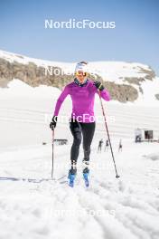 19.06.2024, Tignes, France (FRA): Delphine Claudel (FRA) - Cross-Country summer training, Tignes (FRA). www.nordicfocus.com. © Authamayou/NordicFocus. Every downloaded picture is fee-liable.