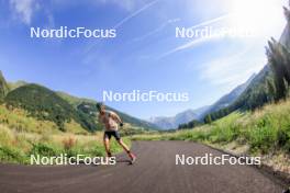 15.08.2024, Ulrichen, Switzerland (SUI): Janosch Brugger (GER) - Cross-Country summer training, Ulrichen (SUI). www.nordicfocus.com. © Manzoni/NordicFocus. Every downloaded picture is fee-liable.