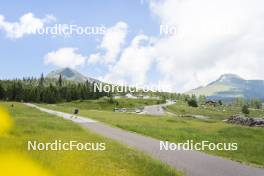 09.07.2024, Lavaze, Italy (ITA): Cyril Faehndrich (SUI) - Cross-Country summer training, Lavaze (ITA). www.nordicfocus.com. © Vanzetta/NordicFocus. Every downloaded picture is fee-liable.