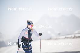 19.06.2024, Tignes, France (FRA): Léna Quintin (FRA) - Cross-Country summer training, Tignes (FRA). www.nordicfocus.com. © Authamayou/NordicFocus. Every downloaded picture is fee-liable.