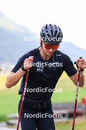 07.08.2024, Lenzerheide, Switzerland (SUI): Nicola Wigger (SUI) - Cross-Country summer training, Lenzerheide (SUI). www.nordicfocus.com. © Manzoni/NordicFocus. Every downloaded picture is fee-liable.