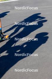 15.08.2024, Ulrichen, Switzerland (SUI): Marius Kastner (GER), Lucas Boegl (GER), Jan-Friedrich Doerks (GER), (l-r) - Cross-Country summer training, Ulrichen (SUI). www.nordicfocus.com. © Manzoni/NordicFocus. Every downloaded picture is fee-liable.