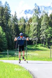 04.06.2024, Lenzerheide, Switzerland (SUI): Silvan Hauser (SUI) - Cross-Country training, Lenzerheide (SUI). www.nordicfocus.com. © Manzoni/NordicFocus. Every downloaded picture is fee-liable.