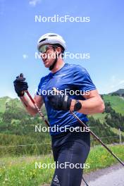 21.06.2024, Les Diablerets, Switzerland (SUI): Janik Riebli (SUI) - Cross-Country summer training, Les Diablerets (SUI). www.nordicfocus.com. © Manzoni/NordicFocus. Every downloaded picture is fee-liable.