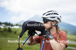 09.07.2024, Lavaze, Italy (ITA): Nadine Faehndrich (SUI) - Cross-Country summer training, Lavaze (ITA). www.nordicfocus.com. © Vanzetta/NordicFocus. Every downloaded picture is fee-liable.