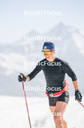 19.06.2024, Tignes, France (FRA): Flora Dolci (FRA) - Cross-Country summer training, Tignes (FRA). www.nordicfocus.com. © Authamayou/NordicFocus. Every downloaded picture is fee-liable.