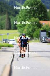 20.06.2024, Les Diablerets, Switzerland (SUI): Roman Schaad (SUI), Jonas Baumann (SUI), (l-r) - Cross-Country summer training, Les Diablerets (SUI). www.nordicfocus.com. © Manzoni/NordicFocus. Every downloaded picture is fee-liable.