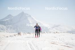 19.06.2024, Tignes, France (FRA): Mélissa Gal (FRA) - Cross-Country summer training, Tignes (FRA). www.nordicfocus.com. © Authamayou/NordicFocus. Every downloaded picture is fee-liable.