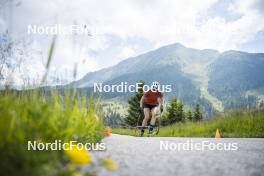 09.07.2024, Lavaze, Italy (ITA): Nadine Faehndrich (SUI) - Cross-Country summer training, Lavaze (ITA). www.nordicfocus.com. © Vanzetta/NordicFocus. Every downloaded picture is fee-liable.