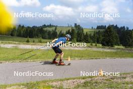 09.07.2024, Lavaze, Italy (ITA): Cyril Faehndrich (SUI) - Cross-Country summer training, Lavaze (ITA). www.nordicfocus.com. © Vanzetta/NordicFocus. Every downloaded picture is fee-liable.