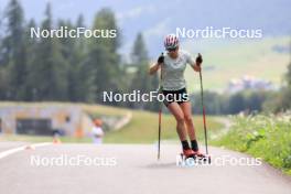 15.08.2024, Ulrichen, Switzerland (SUI): Victoria Carl (GER) - Cross-Country summer training, Ulrichen (SUI). www.nordicfocus.com. © Manzoni/NordicFocus. Every downloaded picture is fee-liable.