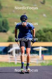 15.08.2024, Ulrichen, Switzerland (SUI): Florian Notz (GER) - Cross-Country summer training, Ulrichen (SUI). www.nordicfocus.com. © Manzoni/NordicFocus. Every downloaded picture is fee-liable.