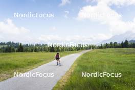 09.07.2024, Lavaze, Italy (ITA): Nicole Monsorno (ITA) - Cross-Country summer training, Lavaze (ITA). www.nordicfocus.com. © Vanzetta/NordicFocus. Every downloaded picture is fee-liable.