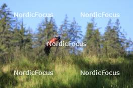 06.08.2024, Lenzerheide, Switzerland (SUI): Ilan Pittier (SUI) - Cross-Country summer training, Lenzerheide (SUI). www.nordicfocus.com. © Manzoni/NordicFocus. Every downloaded picture is fee-liable.