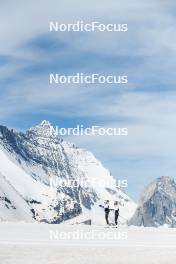 18.06.2024, Tignes, France (FRA): Flora Dolci (FRA), Léna Quintin (FRA), (l-r) - Cross-Country summer training, Tignes (FRA). www.nordicfocus.com. © Authamayou/NordicFocus. Every downloaded picture is fee-liable.