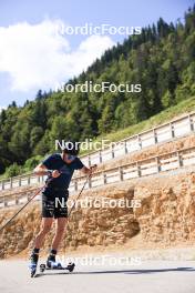 23.07.2024, Premanon, France (FRA): Jules Lapierre (FRA) - Cross-Country summer training, Premanon (FRA). www.nordicfocus.com. © Manzoni/NordicFocus. Every downloaded picture is fee-liable.