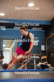 18.06.2024, Tignes, France (FRA): Delphine Claudel (FRA) - Cross-Country summer training, Tignes (FRA). www.nordicfocus.com. © Authamayou/NordicFocus. Every downloaded picture is fee-liable.