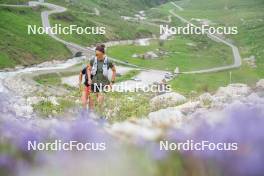 19.06.2024, Tignes, France (FRA): Delphine Claudel (FRA) - Cross-Country summer training, Tignes (FRA). www.nordicfocus.com. © Authamayou/NordicFocus. Every downloaded picture is fee-liable.