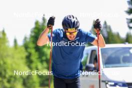 21.06.2024, Les Diablerets, Switzerland (SUI): Jonas Baumann (SUI) - Cross-Country summer training, Les Diablerets (SUI). www.nordicfocus.com. © Manzoni/NordicFocus. Every downloaded picture is fee-liable.